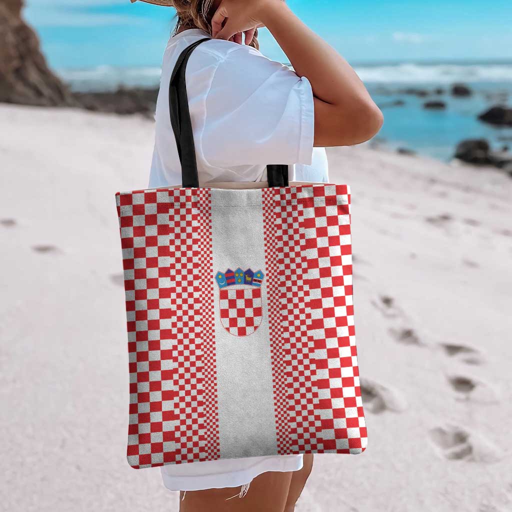 Croatia Football Tote Bag Vatreni Hrvatska Sporty Style - Wonder Print Shop