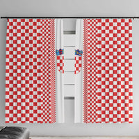 Croatia Football Window Curtain Vatreni Hrvatska Sporty Style - Wonder Print Shop