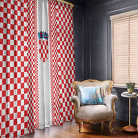 Croatia Football Window Curtain Vatreni Hrvatska Sporty Style - Wonder Print Shop