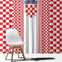 Croatia Football Window Curtain Vatreni Hrvatska Sporty Style - Wonder Print Shop