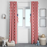 Croatia Football Window Curtain Vatreni Hrvatska Sporty Style - Wonder Print Shop