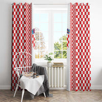 Croatia Football Window Curtain Vatreni Hrvatska Sporty Style - Wonder Print Shop