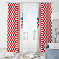 Croatia Football Window Curtain Vatreni Hrvatska Sporty Style - Wonder Print Shop