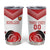 Custom England Rugby Tumbler Cup Red Rose Sporty Style - Wonder Print Shop