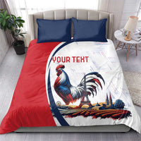 Personalized France Bedding Set French Rooster With Eiffel Tower - Wonder Print Shop