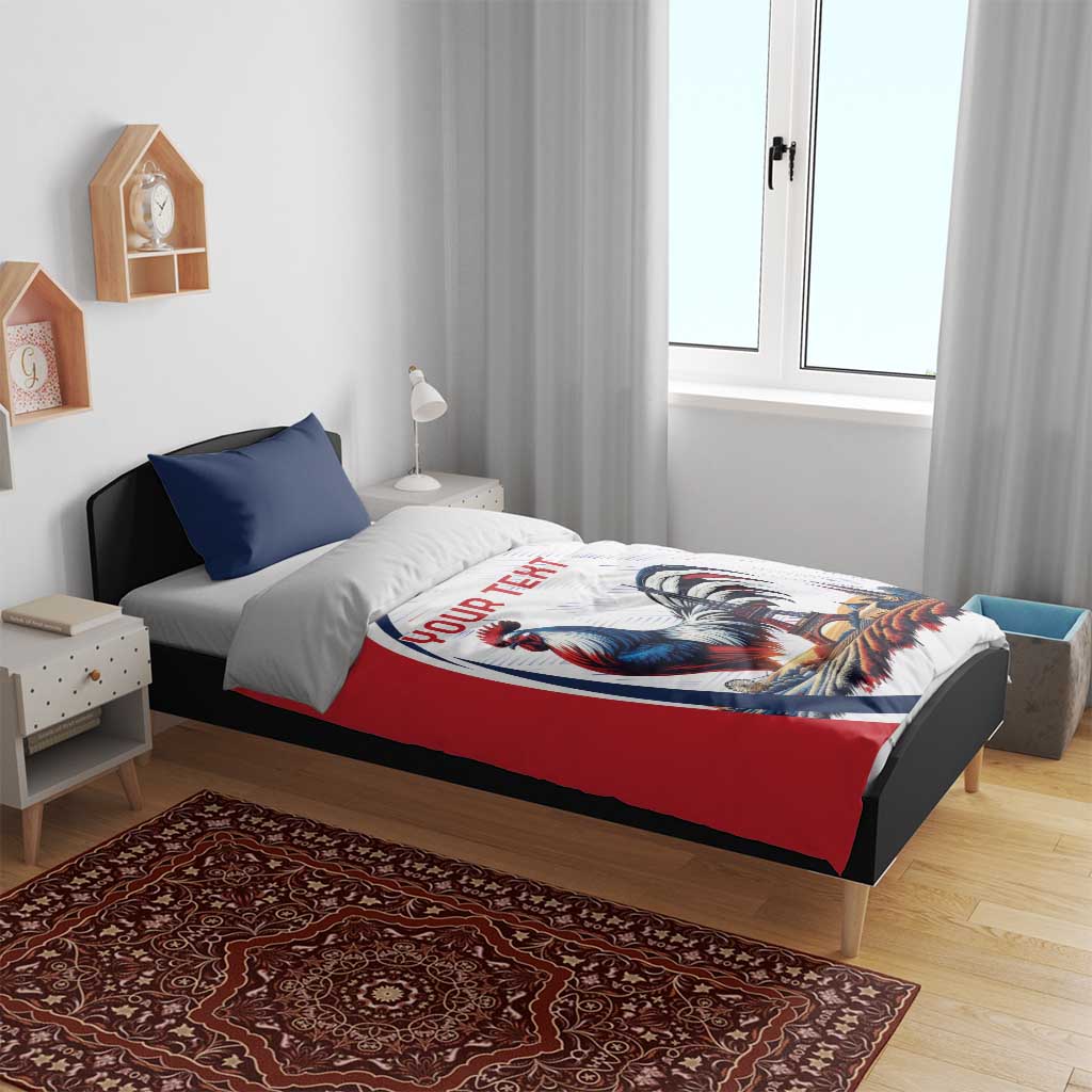 Personalized France Bedding Set French Rooster With Eiffel Tower - Wonder Print Shop