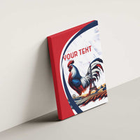 Personalized France Canvas Wall Art French Rooster With Eiffel Tower - Wonder Print Shop