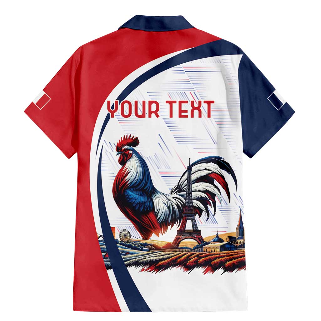 Personalized France Family Matching Mermaid Dress and Hawaiian Shirt French Rooster With Eiffel Tower - Wonder Print Shop