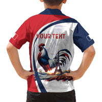 Personalized France Family Matching Summer Maxi Dress and Hawaiian Shirt French Rooster With Eiffel Tower - Wonder Print Shop