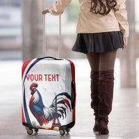 Personalized France Luggage Cover French Rooster With Eiffel Tower - Wonder Print Shop