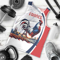 Personalized France Men Tank Top French Rooster With Eiffel Tower - Wonder Print Shop