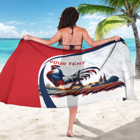 Personalized France Sarong French Rooster With Eiffel Tower - Wonder Print Shop