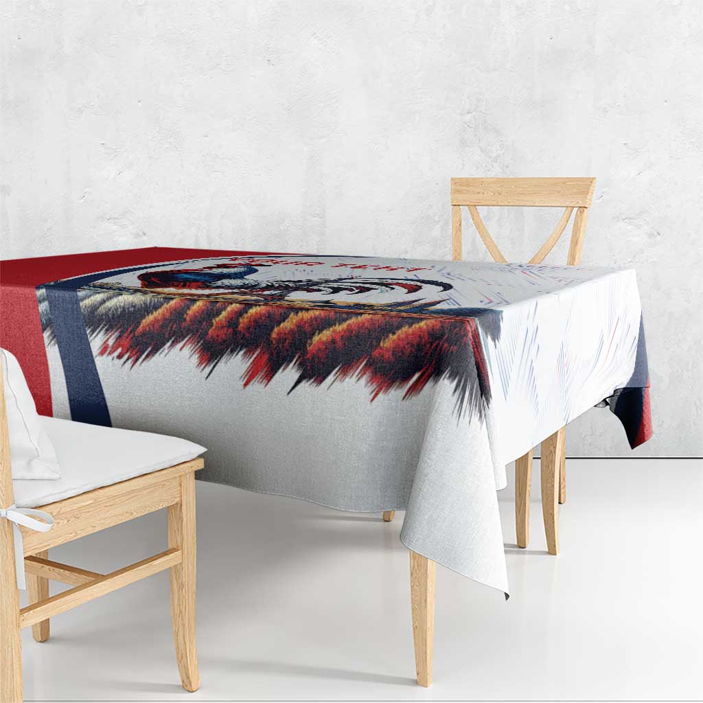 Personalized France Tablecloth French Rooster With Eiffel Tower - Wonder Print Shop