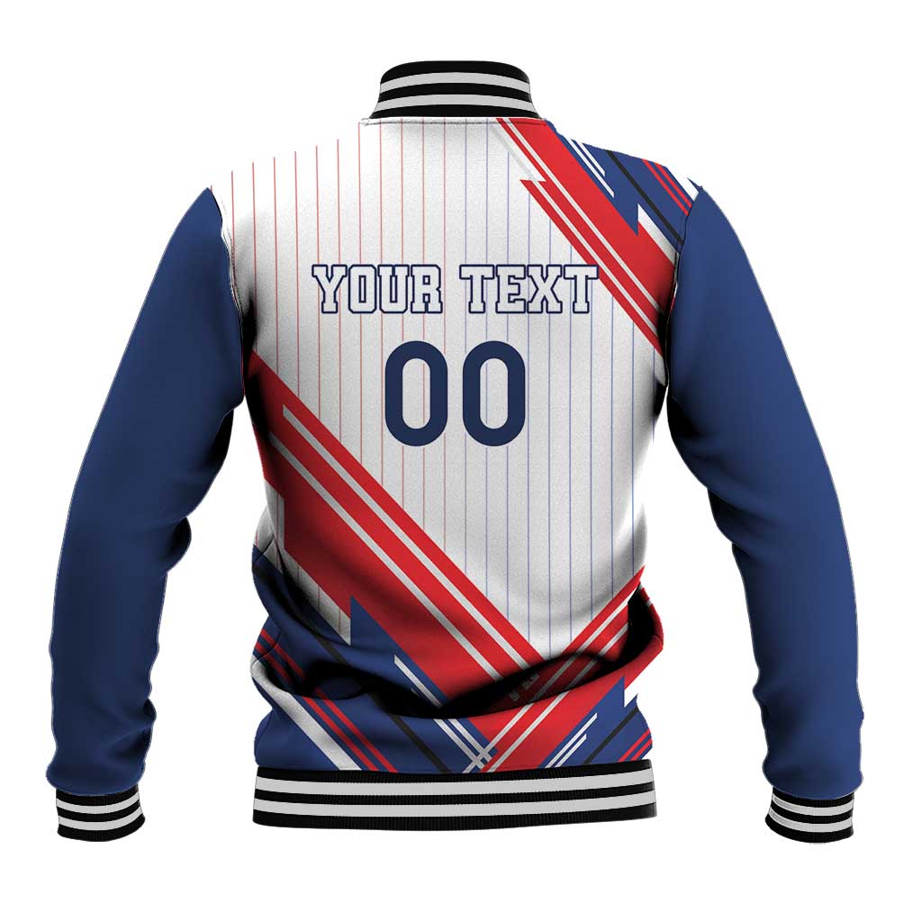 Custom French Football Baseball Jacket France Rooster Mascot Come On Champions - Wonder Print Shop