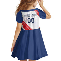 Custom French Football Family Matching Off The Shoulder Long Sleeve Dress and Hawaiian Shirt France Rooster Mascot Come On Champions - Wonder Print Shop