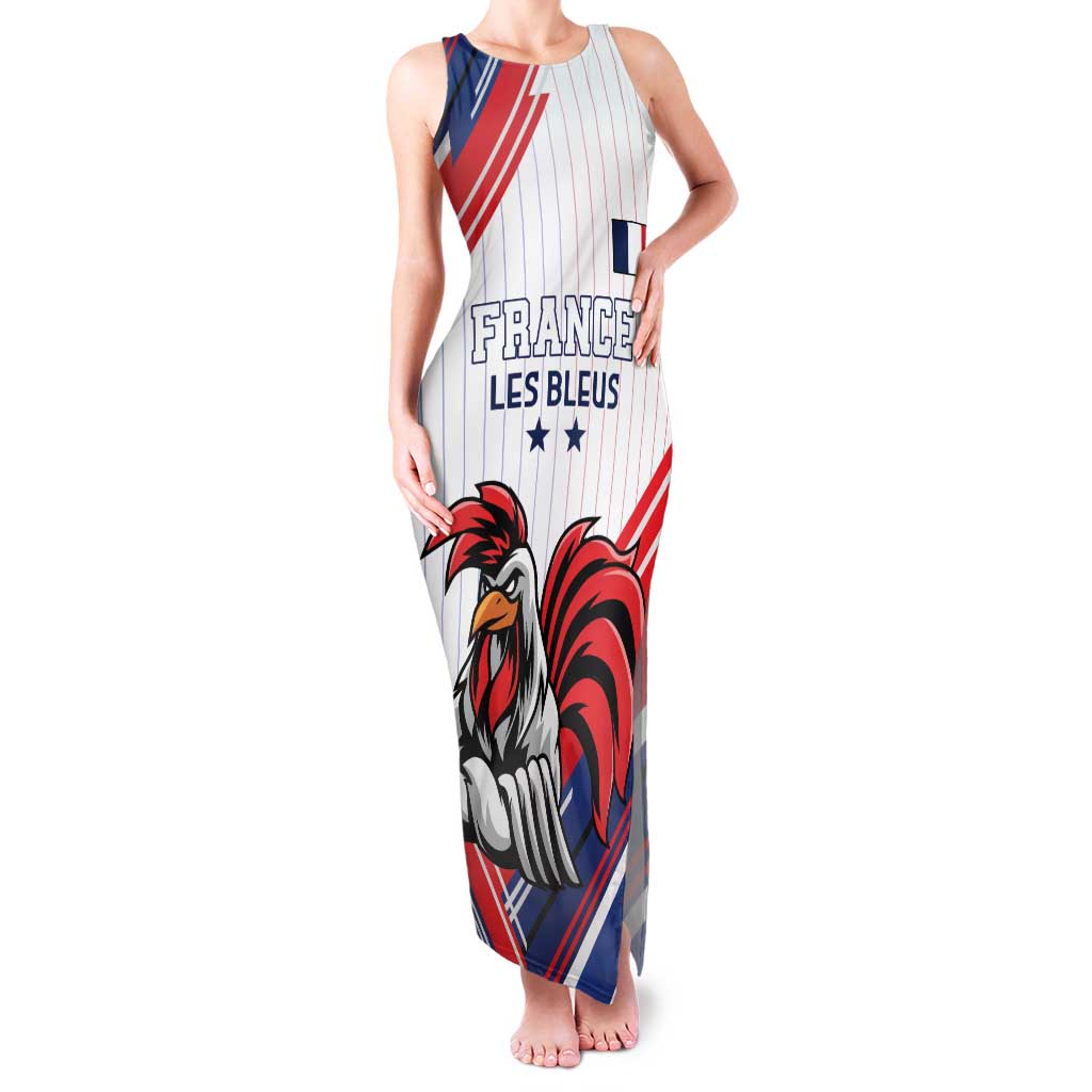 Custom French Football Family Matching Tank Maxi Dress and Hawaiian Shirt France Rooster Mascot Come On Champions - Wonder Print Shop