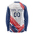 Custom French Football Long Sleeve Shirt France Rooster Mascot Come On Champions - Wonder Print Shop