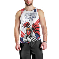 Custom French Football Men Tank Top France Rooster Mascot Come On Champions - Wonder Print Shop