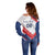 Custom French Football Off Shoulder Sweater France Rooster Mascot Come On Champions - Wonder Print Shop