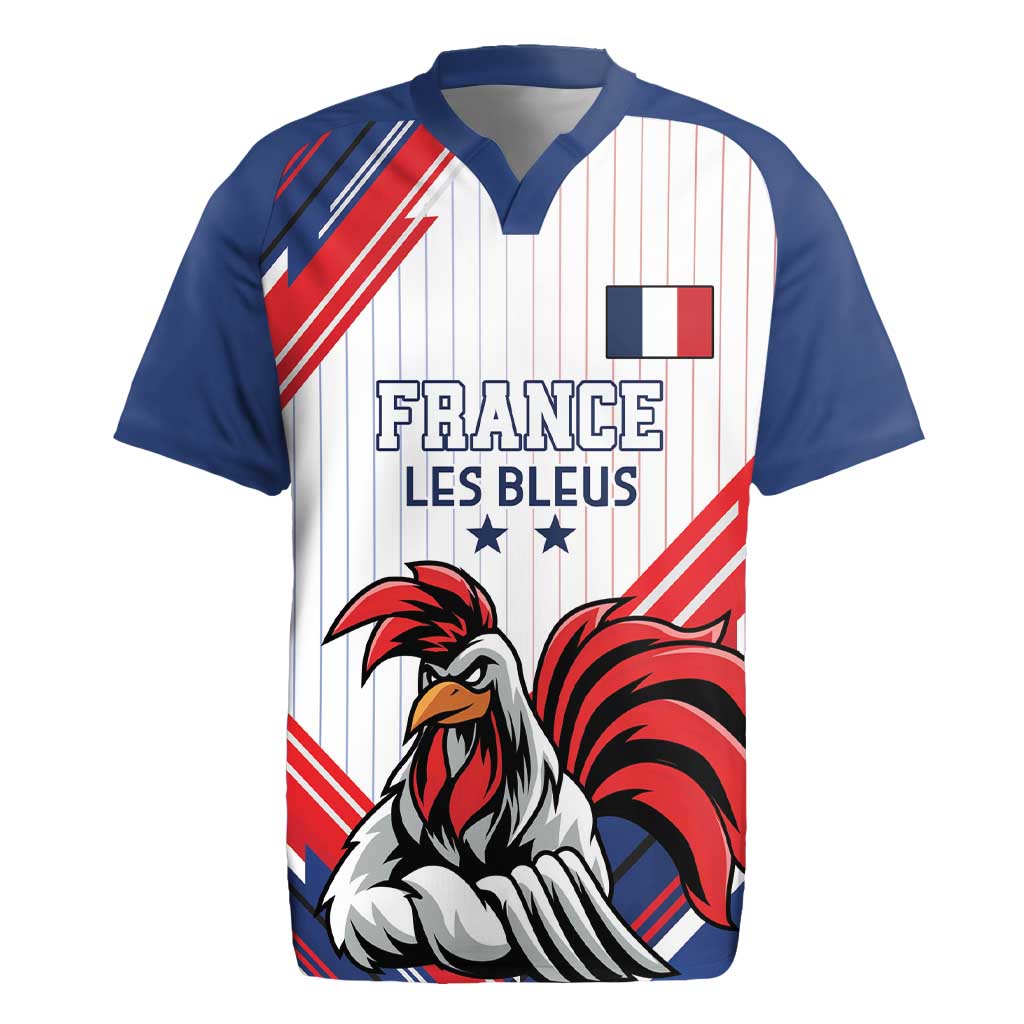 Custom French Football Rugby Jersey France Rooster Mascot Come On Champions - Wonder Print Shop