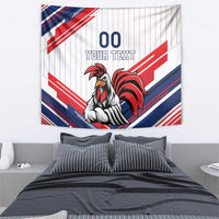 Custom French Football Tapestry France Rooster Mascot Come On Champions - Wonder Print Shop
