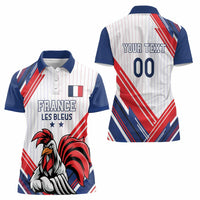 Custom French Football Women Polo Shirt France Rooster Mascot Come On Champions - Wonder Print Shop
