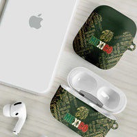 Mexico Football AirPods Case Aztec Pattern Eagle - Wonder Print Shop