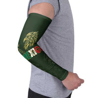 Custom Mexico Football Arm Sleeves Aztec Pattern Eagle - Wonder Print Shop