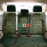 Mexico Football Back Car Seat Cover Aztec Pattern Eagle - Wonder Print Shop