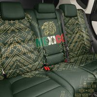 Mexico Football Back Car Seat Cover Aztec Pattern Eagle - Wonder Print Shop