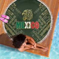 Mexico Football Beach Blanket Aztec Pattern Eagle - Wonder Print Shop