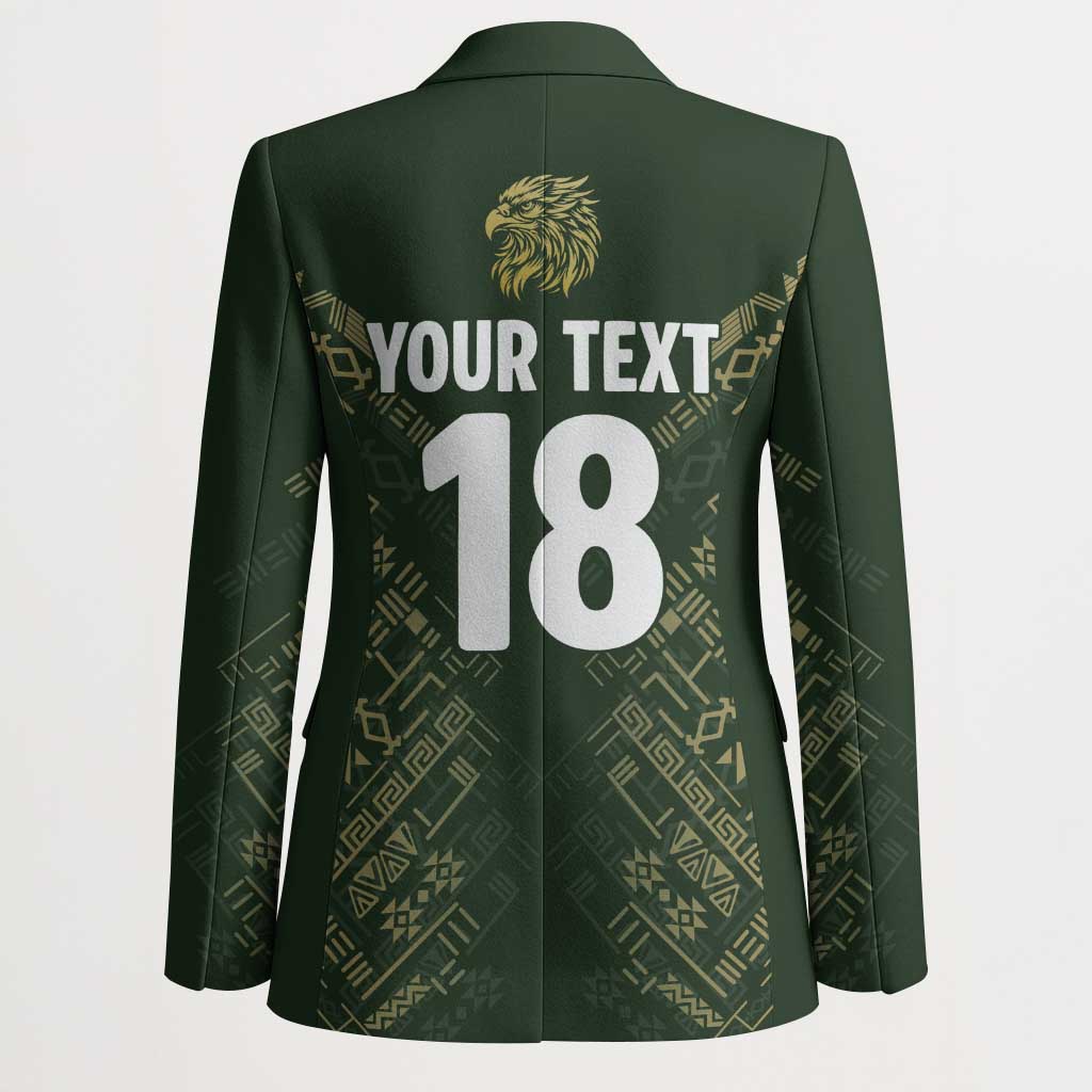 Custom Mexico Football Blazer Aztec Pattern Eagle - Wonder Print Shop