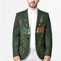 Custom Mexico Football Blazer Aztec Pattern Eagle - Wonder Print Shop