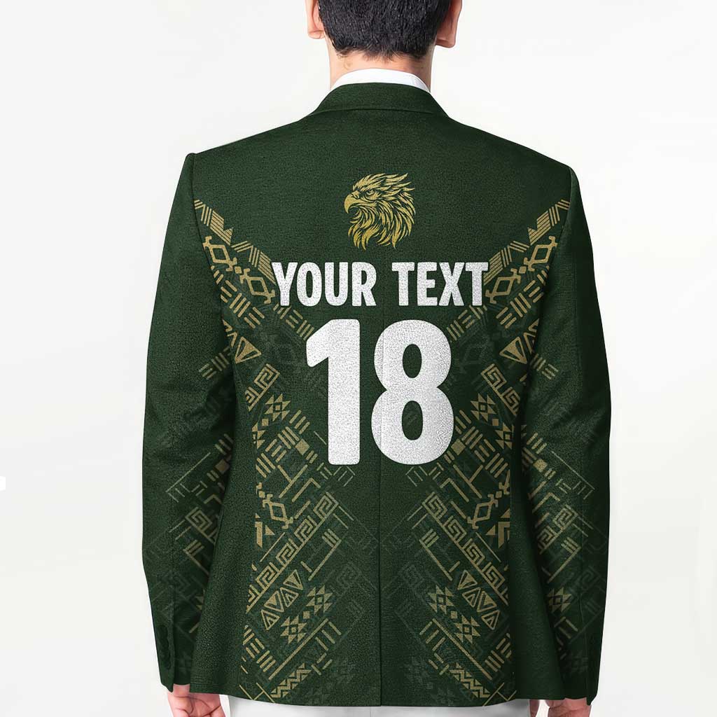 Custom Mexico Football Blazer Aztec Pattern Eagle - Wonder Print Shop