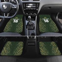 Custom Mexico Football Car Mats Aztec Pattern Eagle - Wonder Print Shop