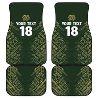 Custom Mexico Football Car Mats Aztec Pattern Eagle - Wonder Print Shop