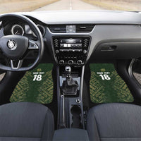 Custom Mexico Football Car Mats Aztec Pattern Eagle - Wonder Print Shop