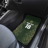 Custom Mexico Football Car Mats Aztec Pattern Eagle - Wonder Print Shop