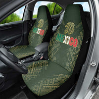 Mexico Football Car Seat Cover Aztec Pattern Eagle - Wonder Print Shop