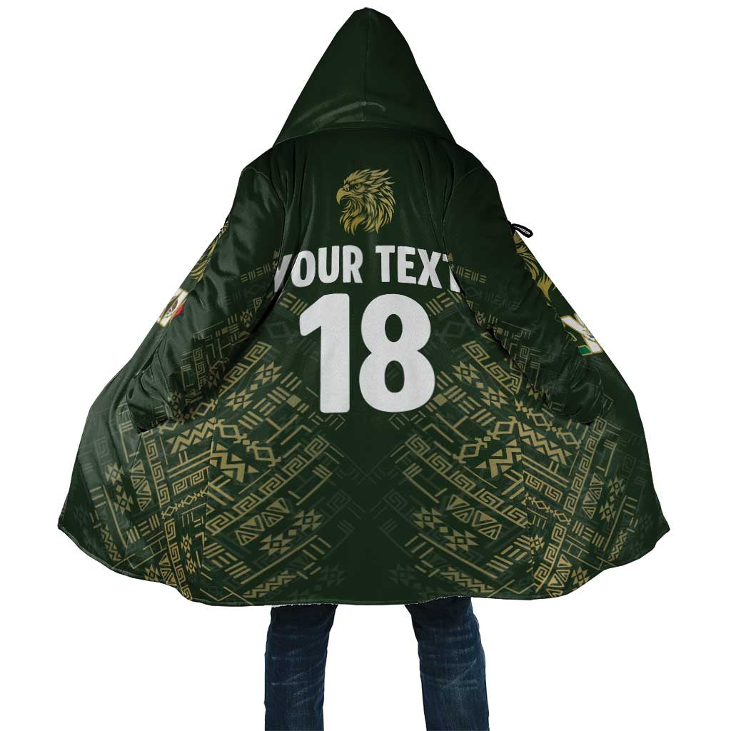 Custom Mexico Football Cloak Aztec Pattern Eagle - Wonder Print Shop