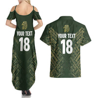 Custom Mexico Football Couples Matching Summer Maxi Dress and Hawaiian Shirt Aztec Pattern Eagle - Wonder Print Shop