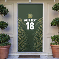 Custom Mexico Football Door Cover Aztec Pattern Eagle - Wonder Print Shop