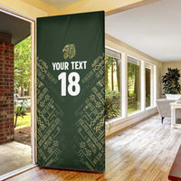 Custom Mexico Football Door Cover Aztec Pattern Eagle - Wonder Print Shop