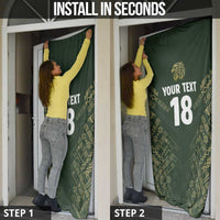 Custom Mexico Football Door Cover Aztec Pattern Eagle - Wonder Print Shop