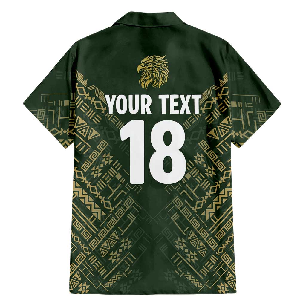 Custom Mexico Football Family Matching Mermaid Dress and Hawaiian Shirt Aztec Pattern Eagle - Wonder Print Shop