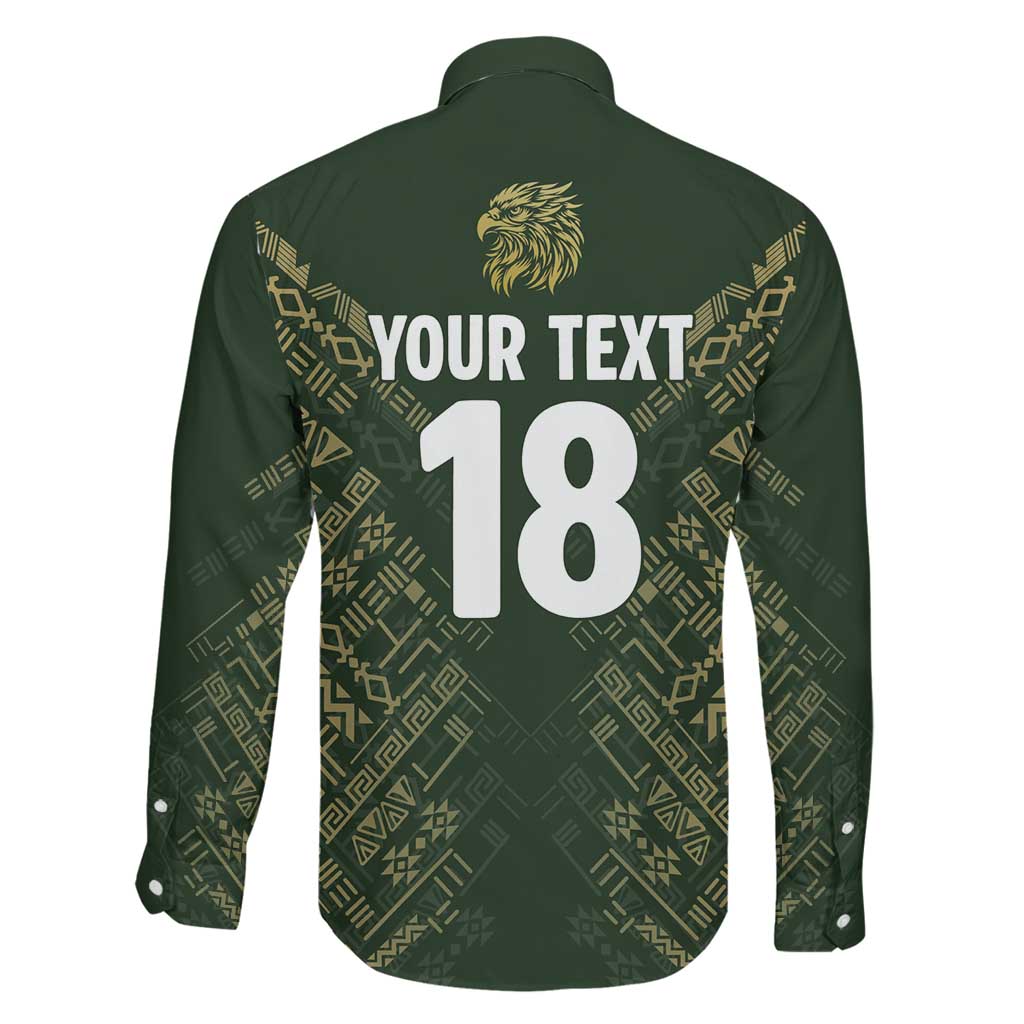 Custom Mexico Football Family Matching Mermaid Dress and Hawaiian Shirt Aztec Pattern Eagle - Wonder Print Shop