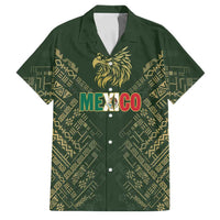 Custom Mexico Football Family Matching Off Shoulder Maxi Dress and Hawaiian Shirt Aztec Pattern Eagle - Wonder Print Shop