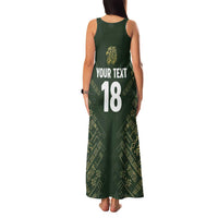 Custom Mexico Football Family Matching Tank Maxi Dress and Hawaiian Shirt Aztec Pattern Eagle - Wonder Print Shop