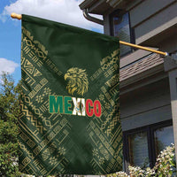 Mexico Football Garden Flag Aztec Pattern Eagle - Wonder Print Shop