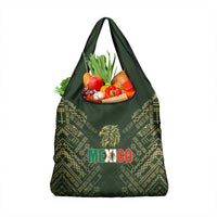 Mexico Football Grocery Bag Aztec Pattern Eagle - Wonder Print Shop